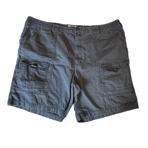 Foundry Gray Cargo Shorts Big & Tall Comfort Stretch Waist Shorts Men's Size 50